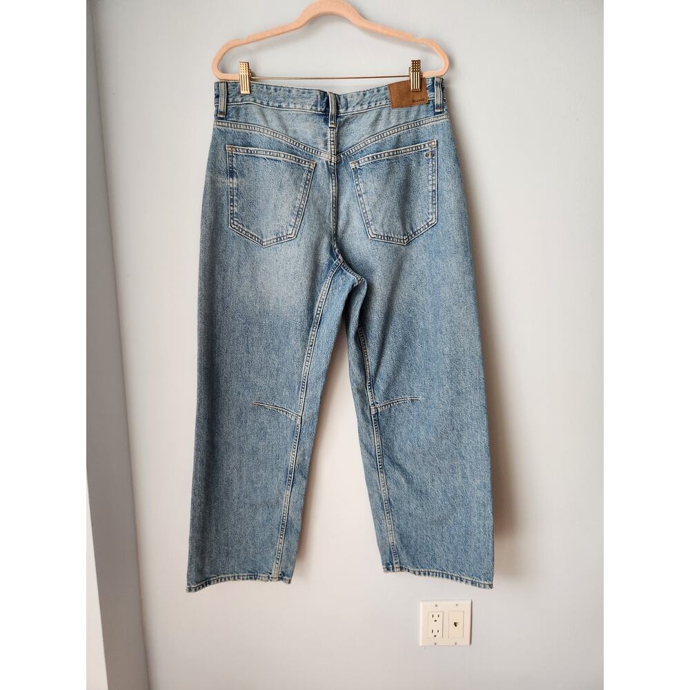 NWT Madewell The Curvy Darted Barrel-Leg Jean Blue 29 - Picture 2 of 7
